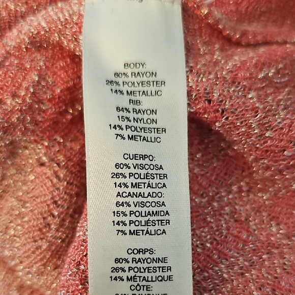 White House Black Market Pink and Cream Tank Top - Picture 4 of 5